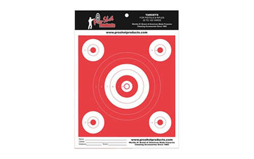 Targets Pro Shot Products Bullseye Target PROSHOT 6" BULLSEYE DAY GLOW ORANGE